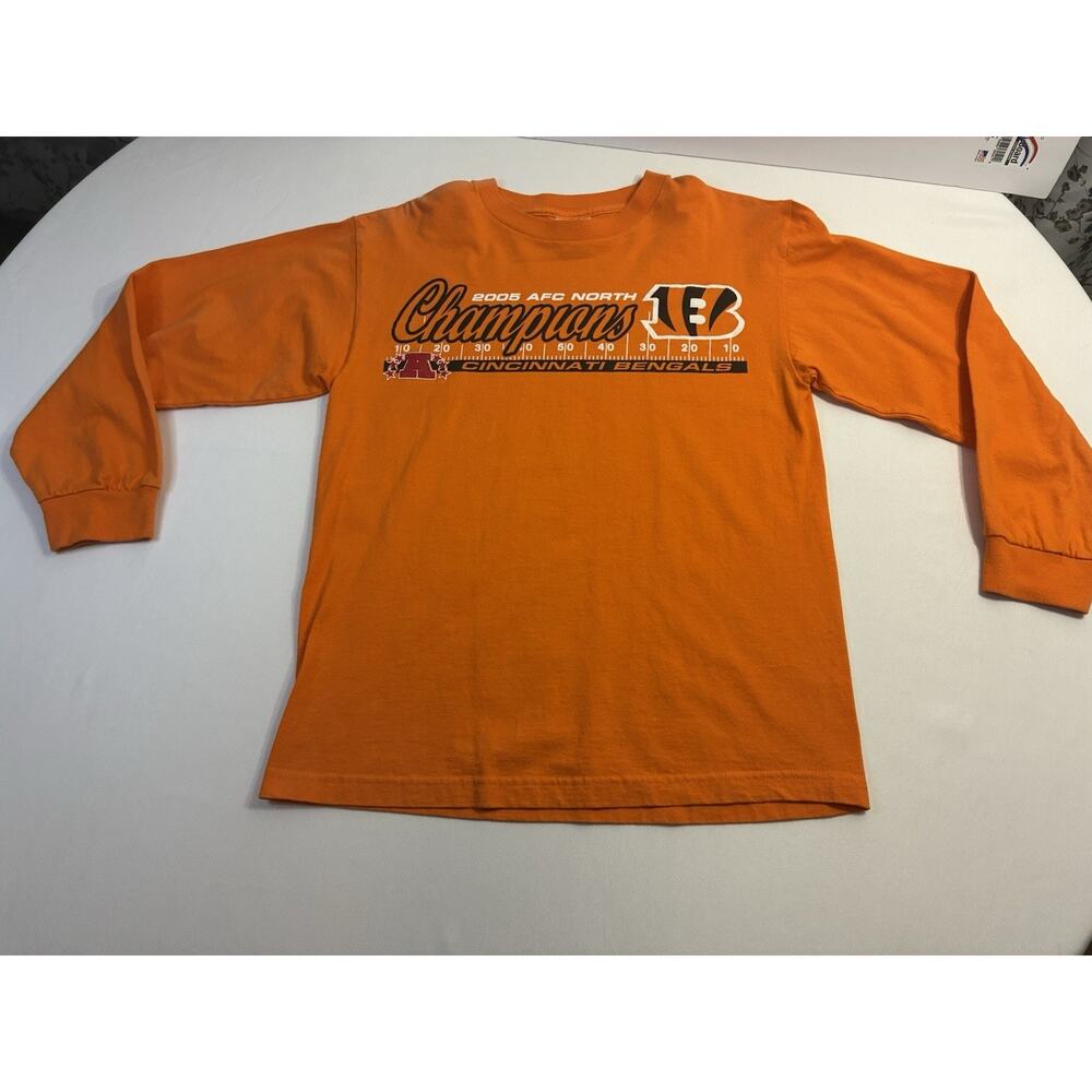Vintage Cincinnati Bengals 2005 AFC North Champions Long Sleeve Shirt Men’s M